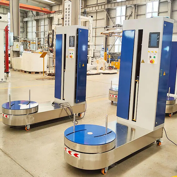 LP600F-L Automatic Airport Luggage Baggage Stretch Film Wrapping Machine