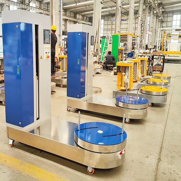 LP600F-L Automatic Airport Luggage Baggage Stretch Film Wrapping Machine