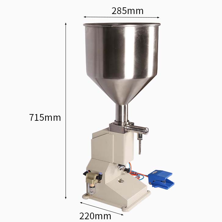 A02 5-50ml Pneumatic Paste Liquid Quantitative Filling Machine for Small Bottle
