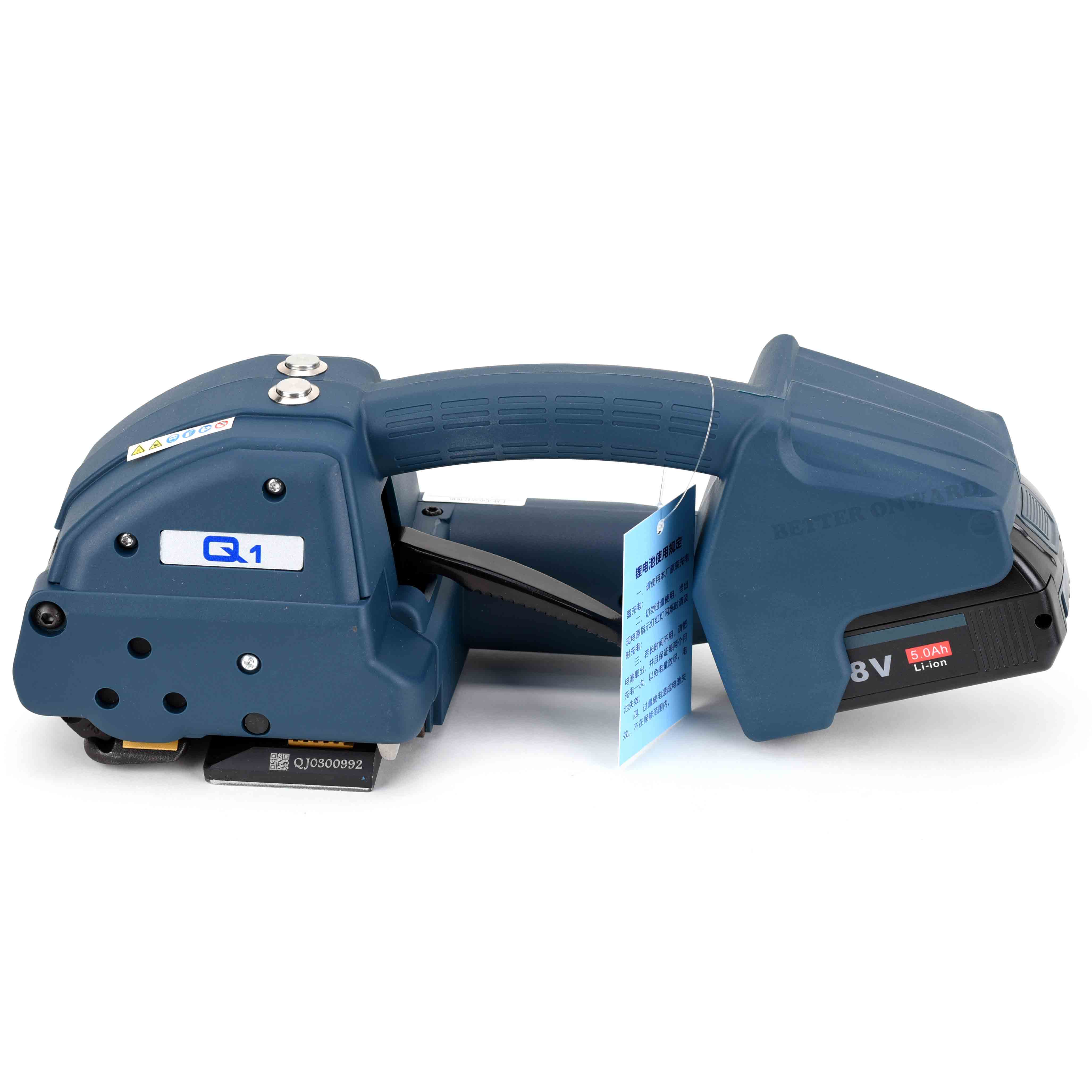 Q1 Full Automatic Battery Storage Type PP PET Straps Friction Welding Strapping Tool