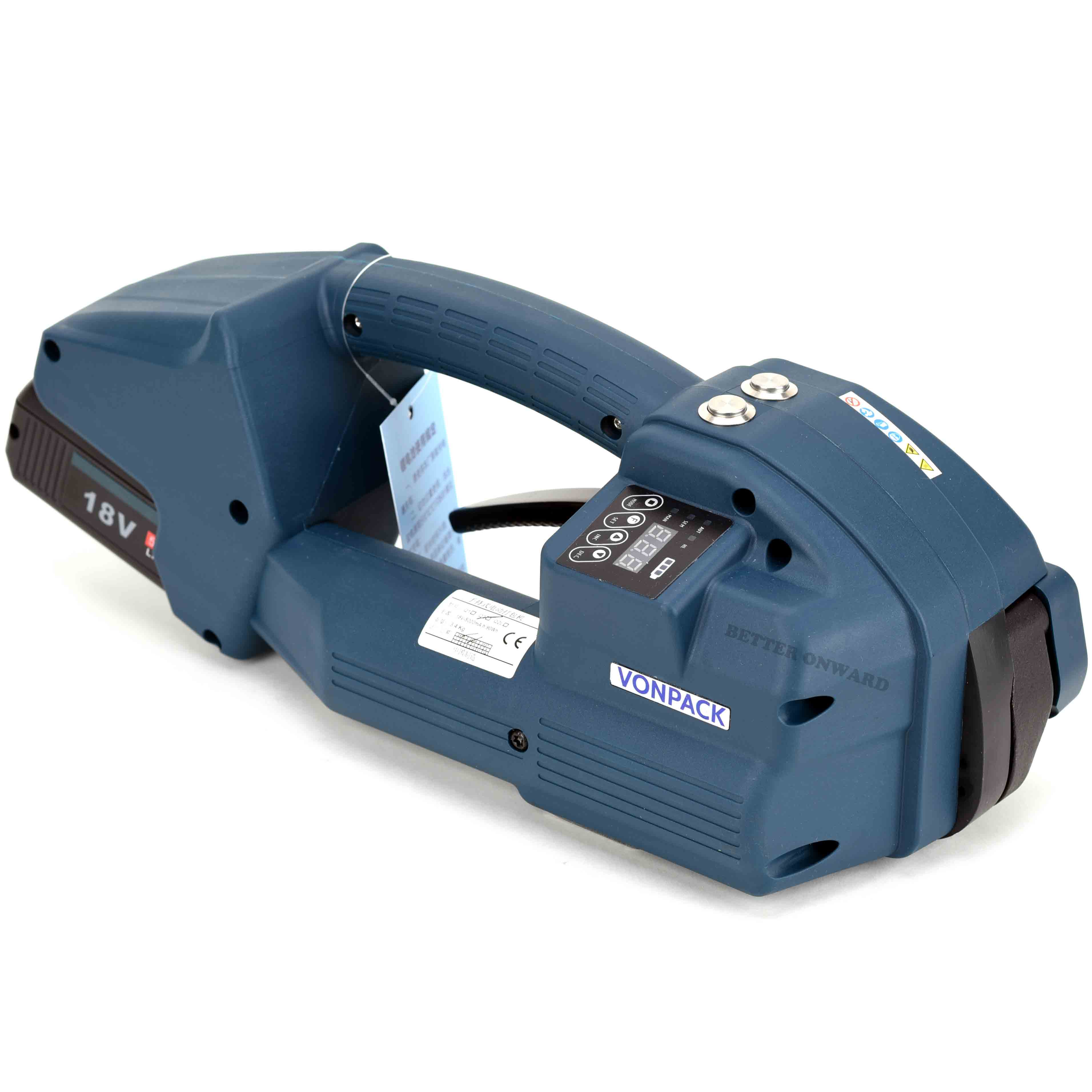 Q2 Full Automatic Battery Powered Plastic Strapping Tools for Tensioning Friction Welding and Cutting Straps