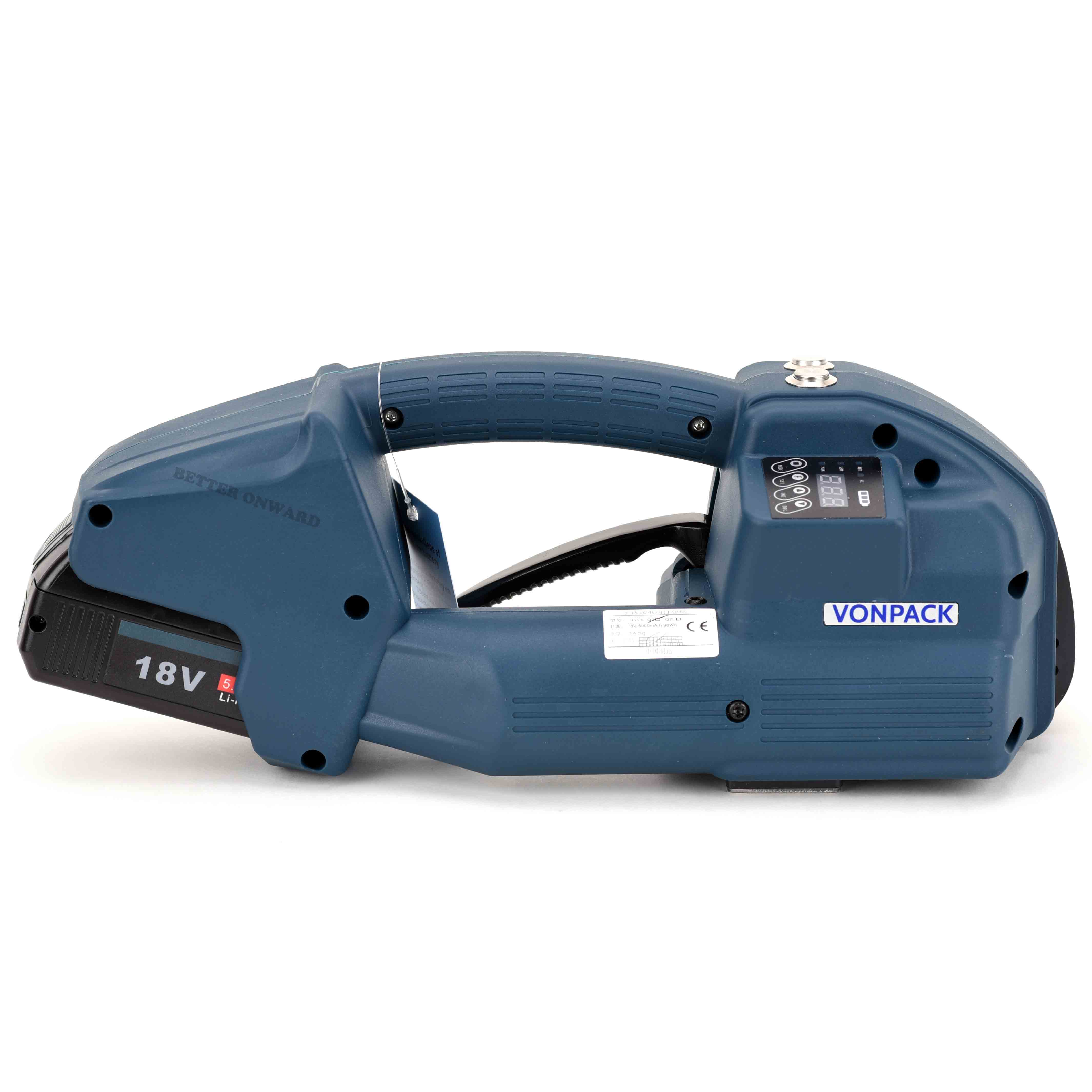 Q2 Full Automatic Battery Powered Plastic Strapping Tools for Tensioning Friction Welding and Cutting Straps