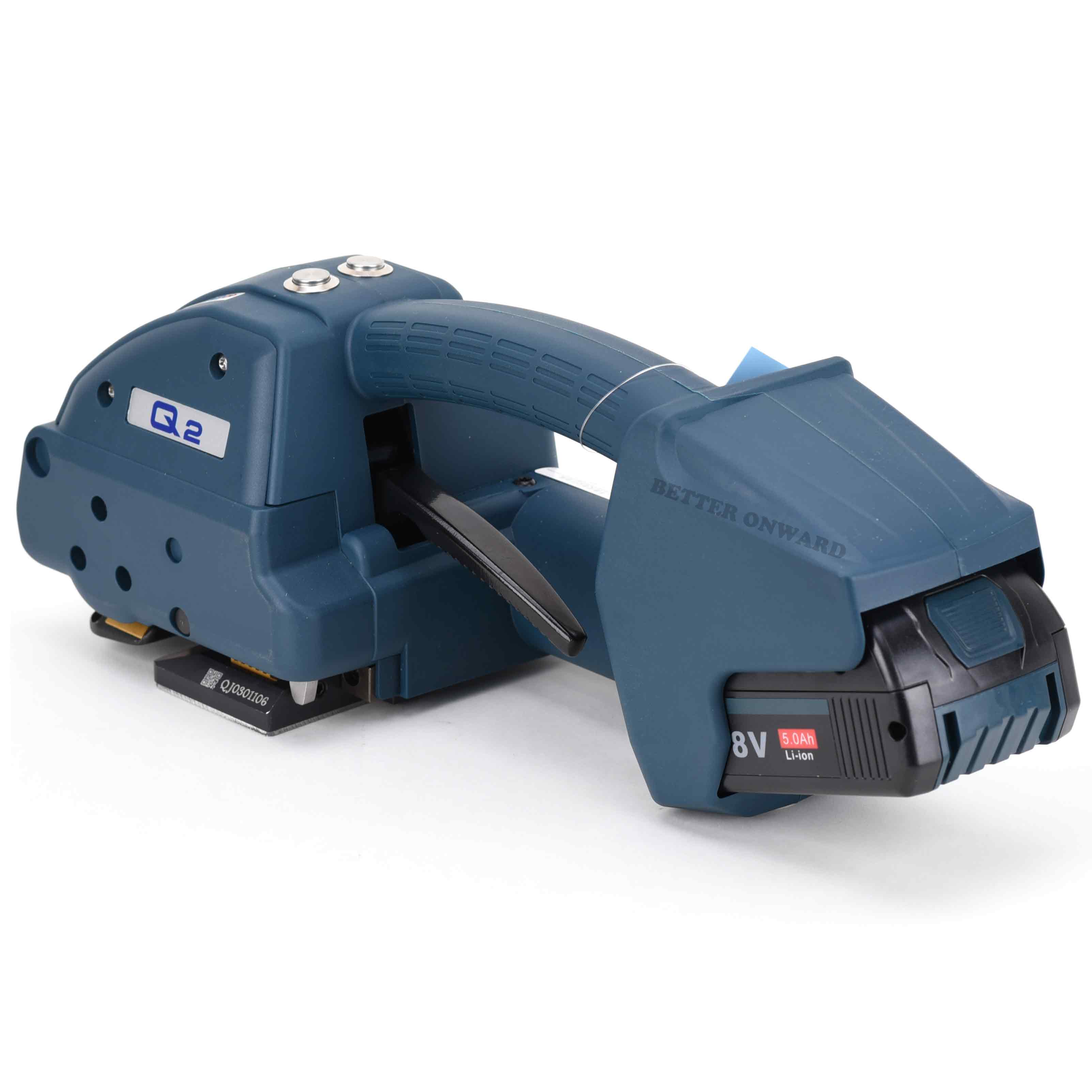 Q2 Full Automatic Battery Powered Plastic Strapping Tools for Tensioning Friction Welding and Cutting Straps