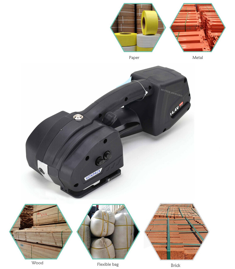 K1 Battery Powered PP PET Plastic Strapping Machine