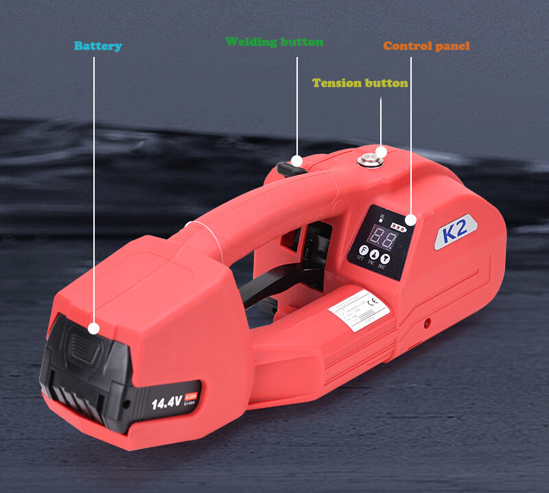 K2 Portable Electric Plastic PP PET Packing Belt Strapping Machine