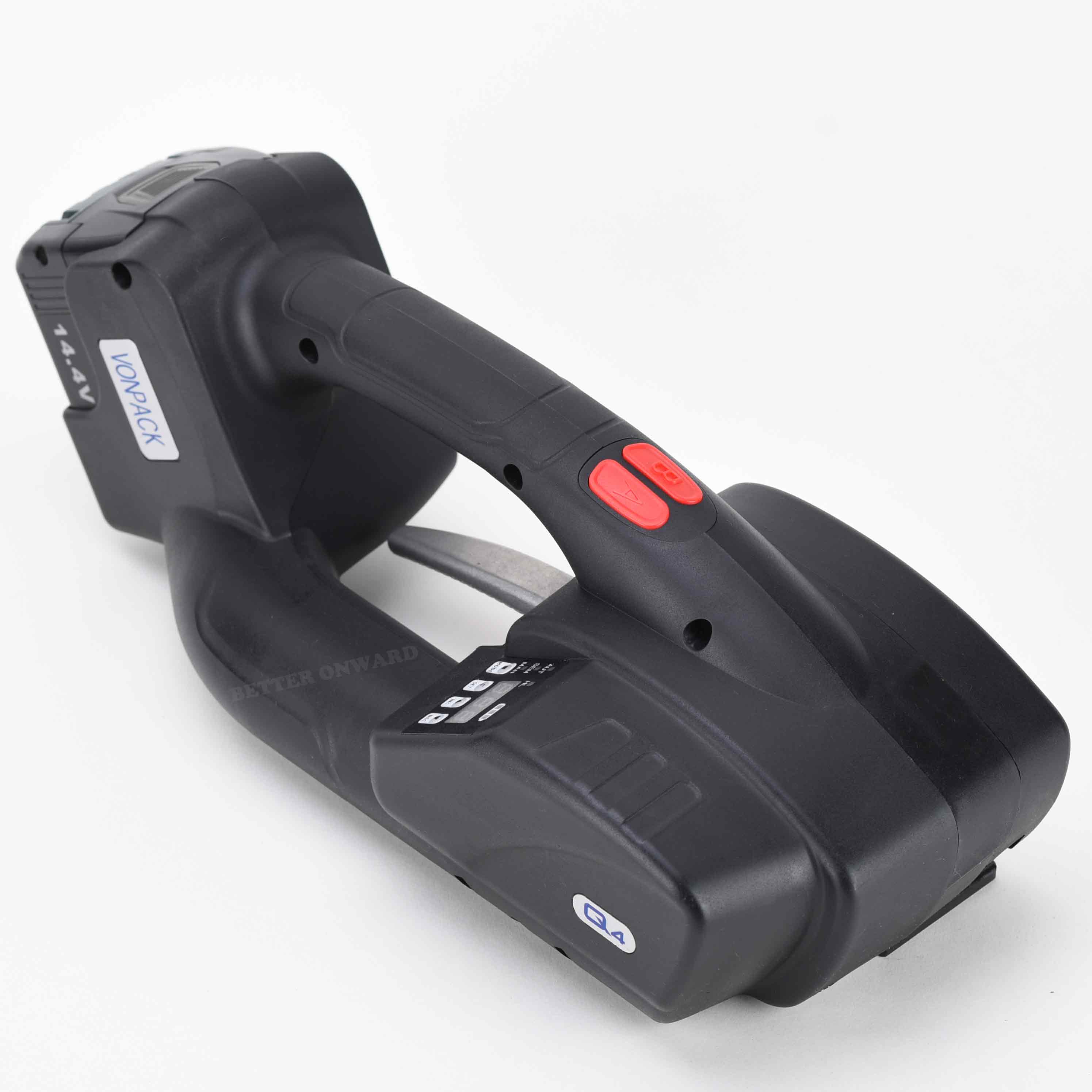 Q4 Handheld Automatic Battery Powered PP PET Plastic Strapping Machine