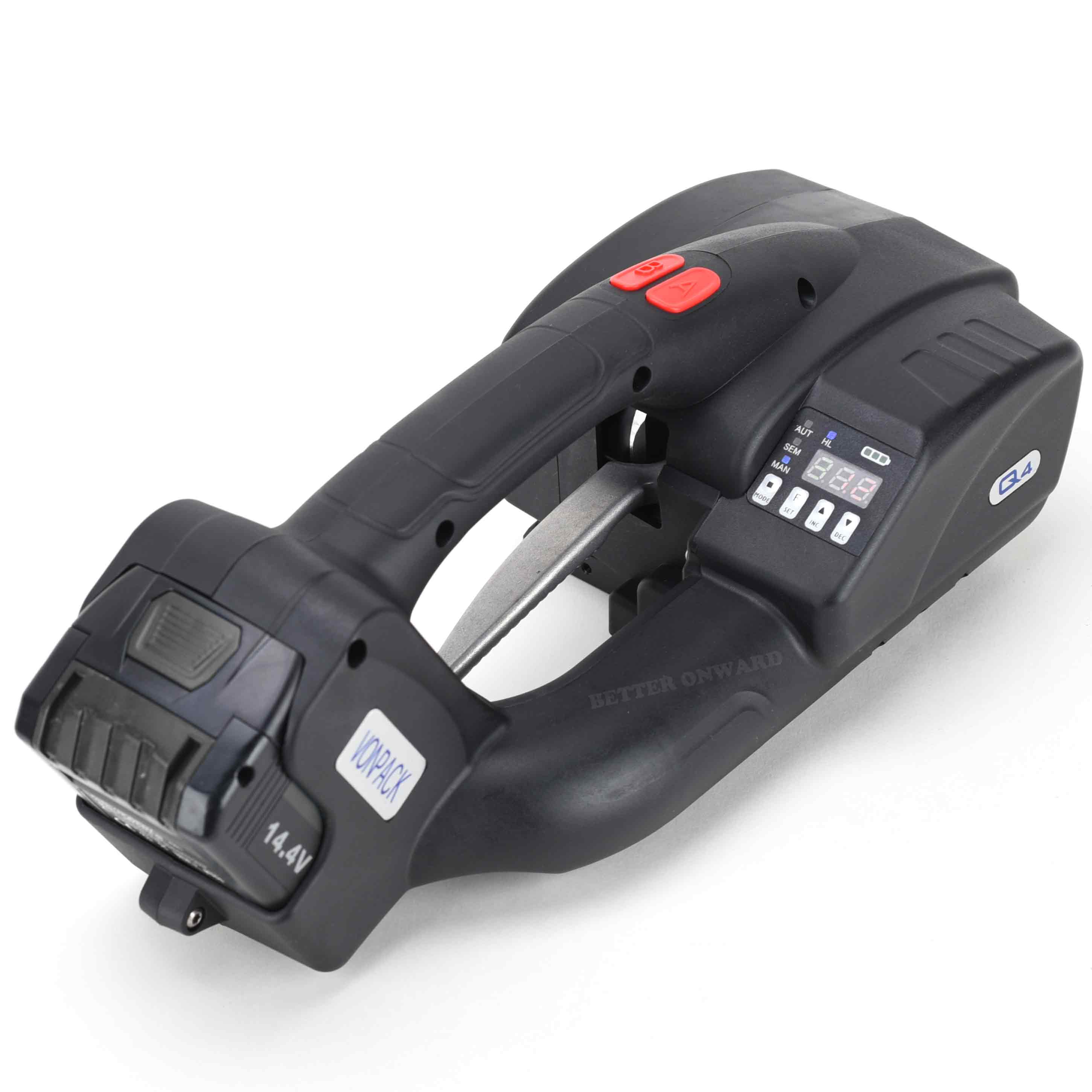 Q4 Handheld Automatic Battery Powered PP PET Plastic Strapping Machine