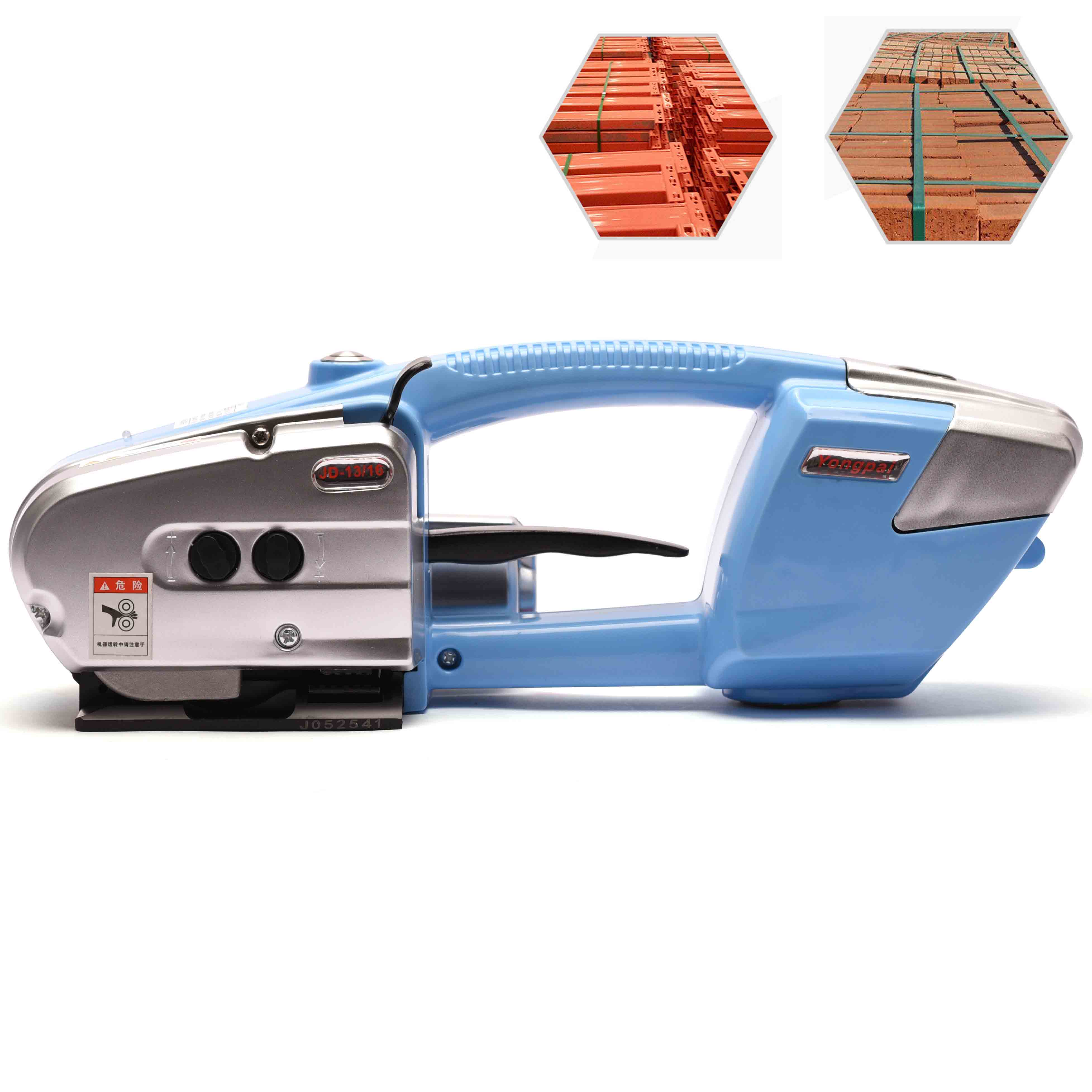 JD-13/16 Handheld PP PET Strap Hot Melt Packaging Machine Automatic Electric Lithium Battery Powered Plastic Strapping Tool