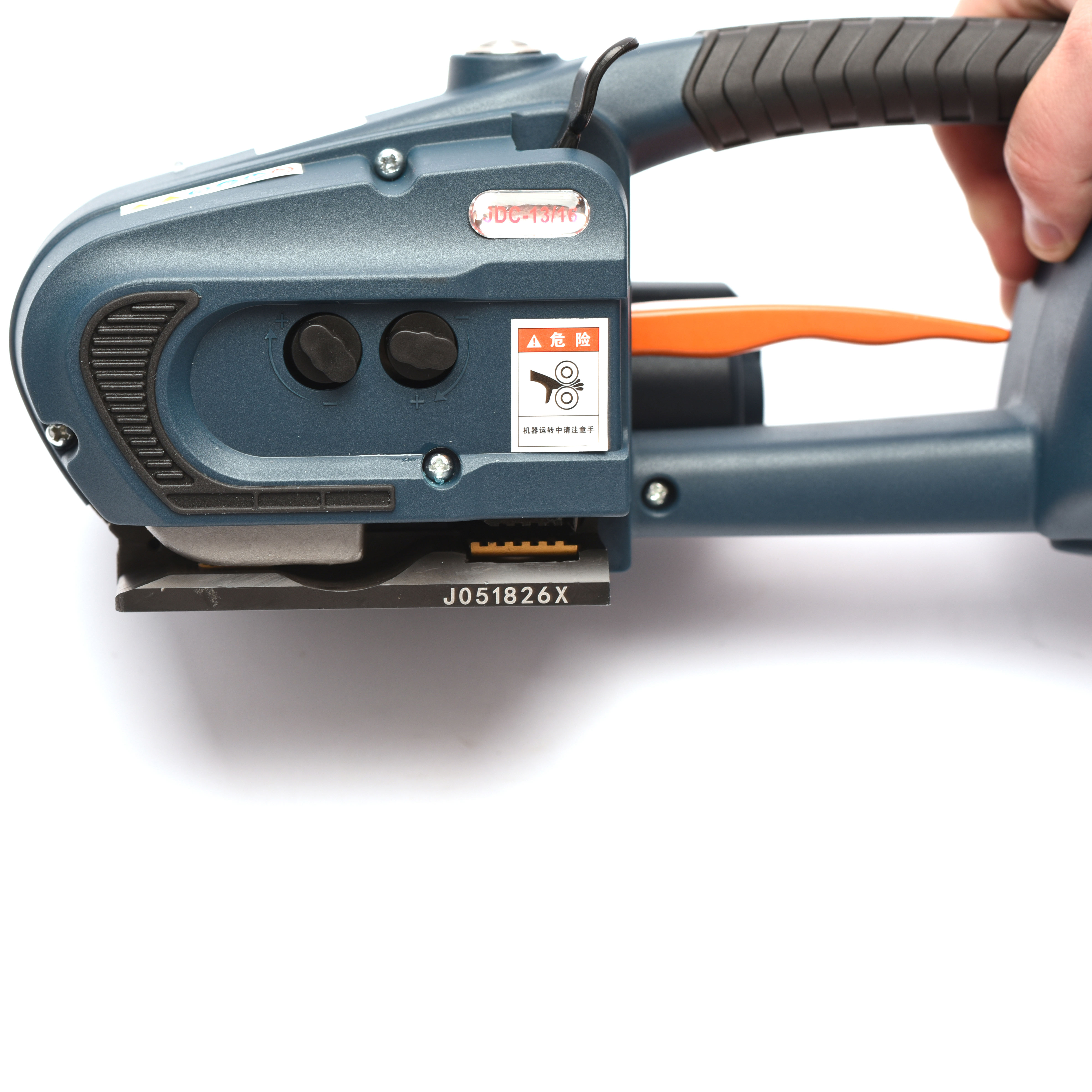 JDC-13/16 Handheld Packing Tool Electric Battery Powered 13mm 16mm Plastic PP PET Strap Strapping Machine