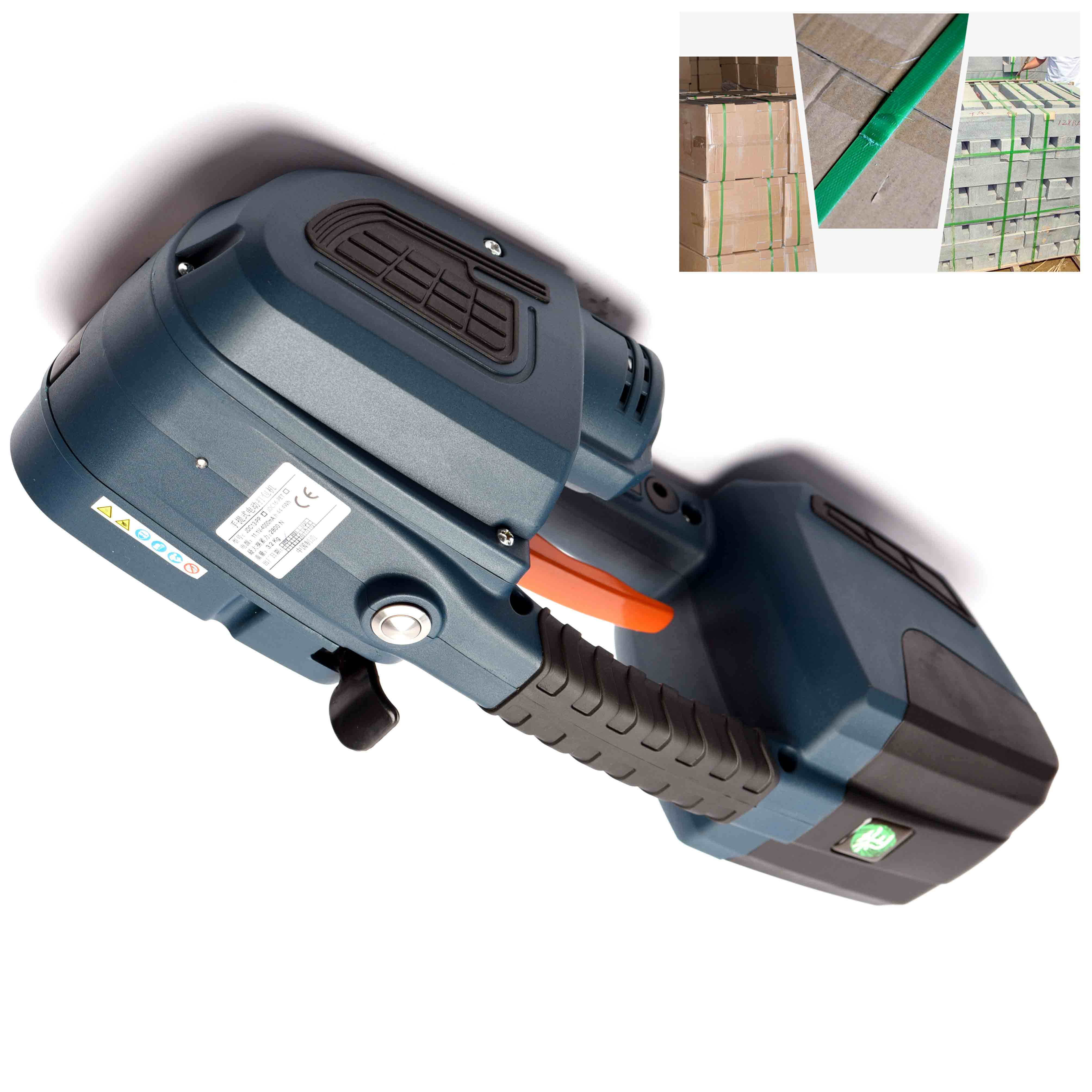JDC-13/16 Handheld Packing Tool Electric Battery Powered 13mm 16mm Plastic PP PET Strap Strapping Machine