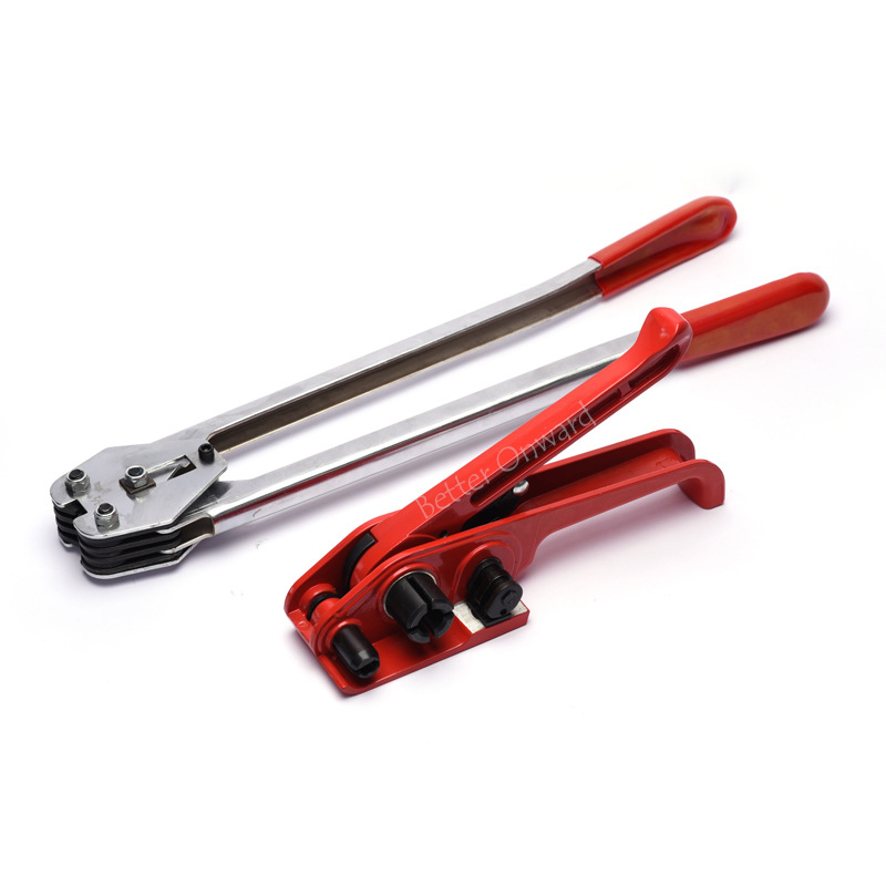 H19 J19 Hand Operated PP PET Band Tensioner and Sealer 13-19mm Packaging Strapping Tool Kit (Use with 13mm to 19mm Metal Clip)