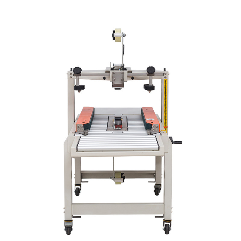 FXC4050XFG Automatic Ultra Low Height 40mm Paper Container Case Sealing Machine Cardboard Carton Box Sealer