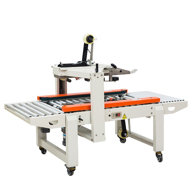 FXC4050XFG Automatic Ultra Low Height 40mm Paper Container Case Sealing Machine Cardboard Carton Box Sealer