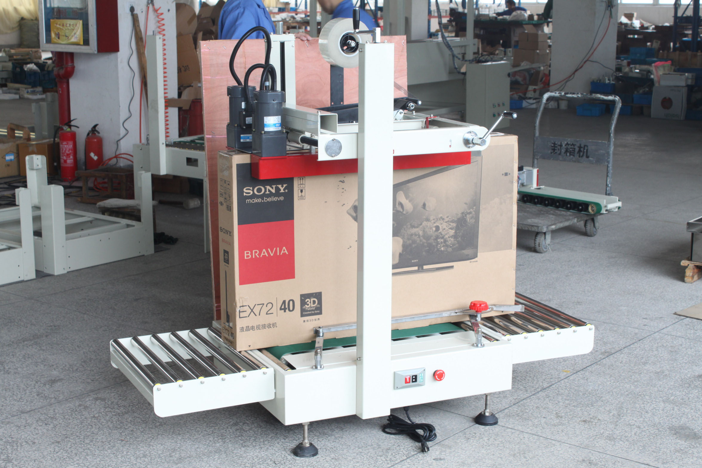 FXJ9050T Semi-automatic High Height Carton Box Sealing Machine Case Sealer