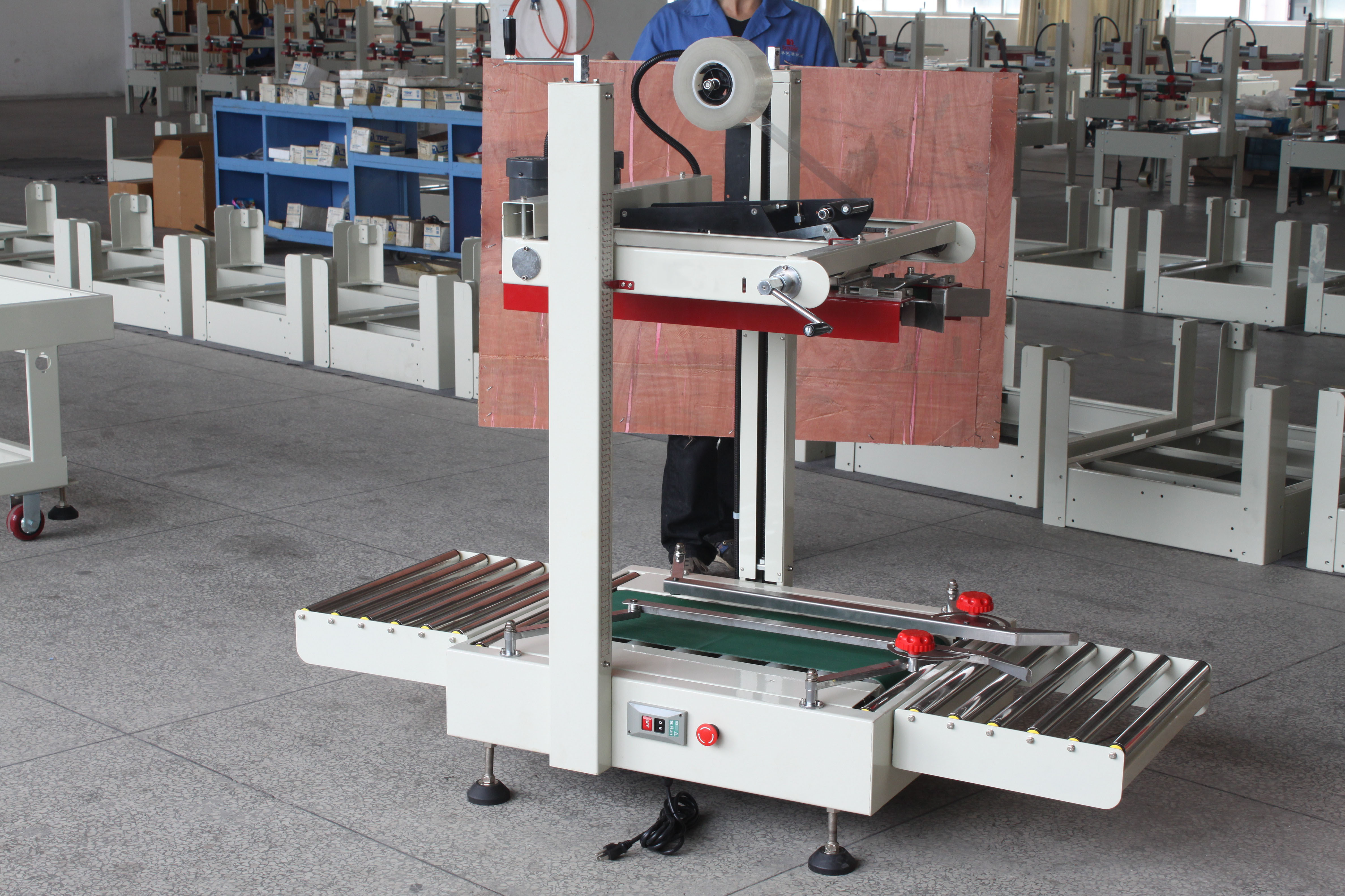 FXJ9050T Semi-automatic High Height Carton Box Sealing Machine Case Sealer