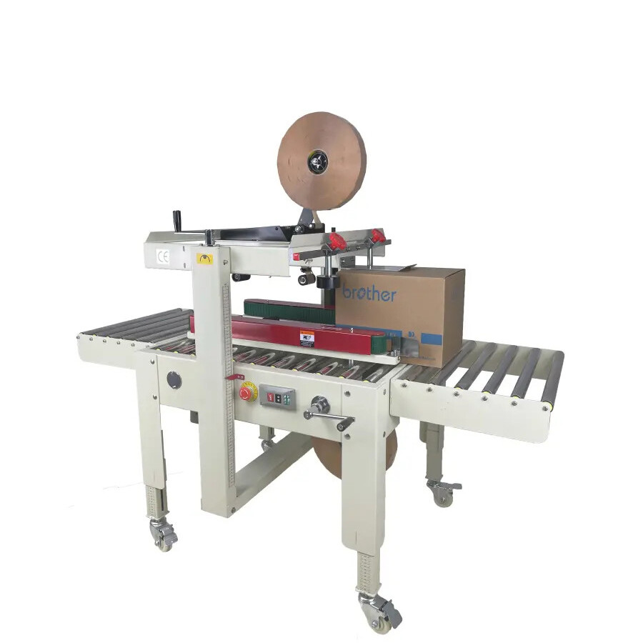 FXJ4030 Electric 110V 220V Adjustable Two Sides Driving Belts Carton Case Sealer Cardboard Box Sealing Packing Machine