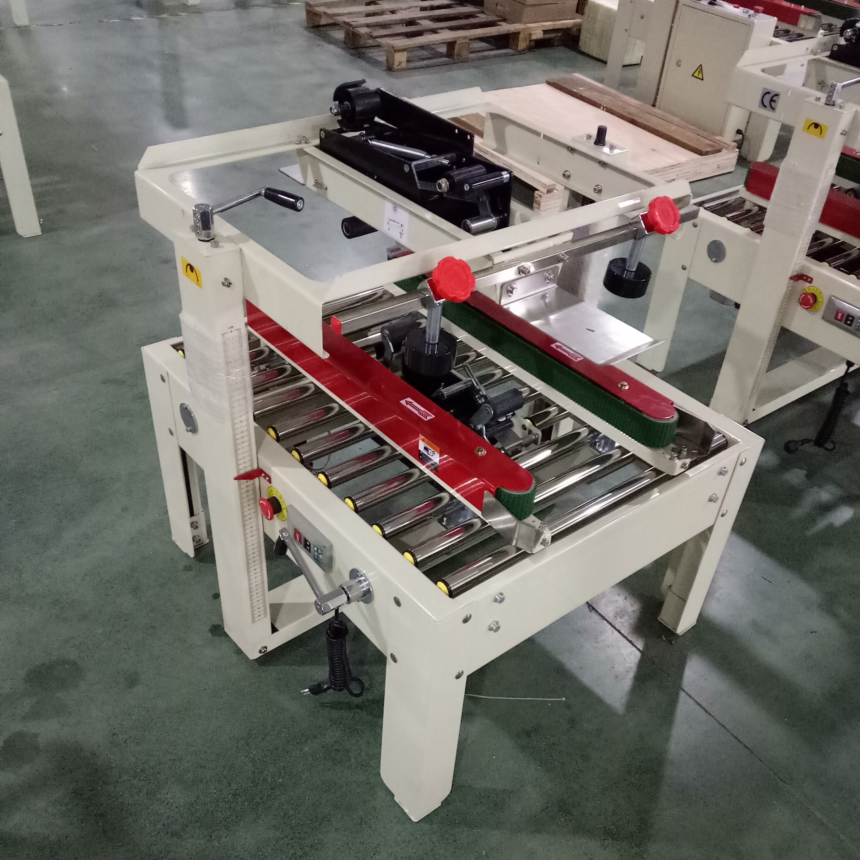 FXJ5050I Automatic Side Drive Belt Adhesive Tape Carton Case Box Sealer