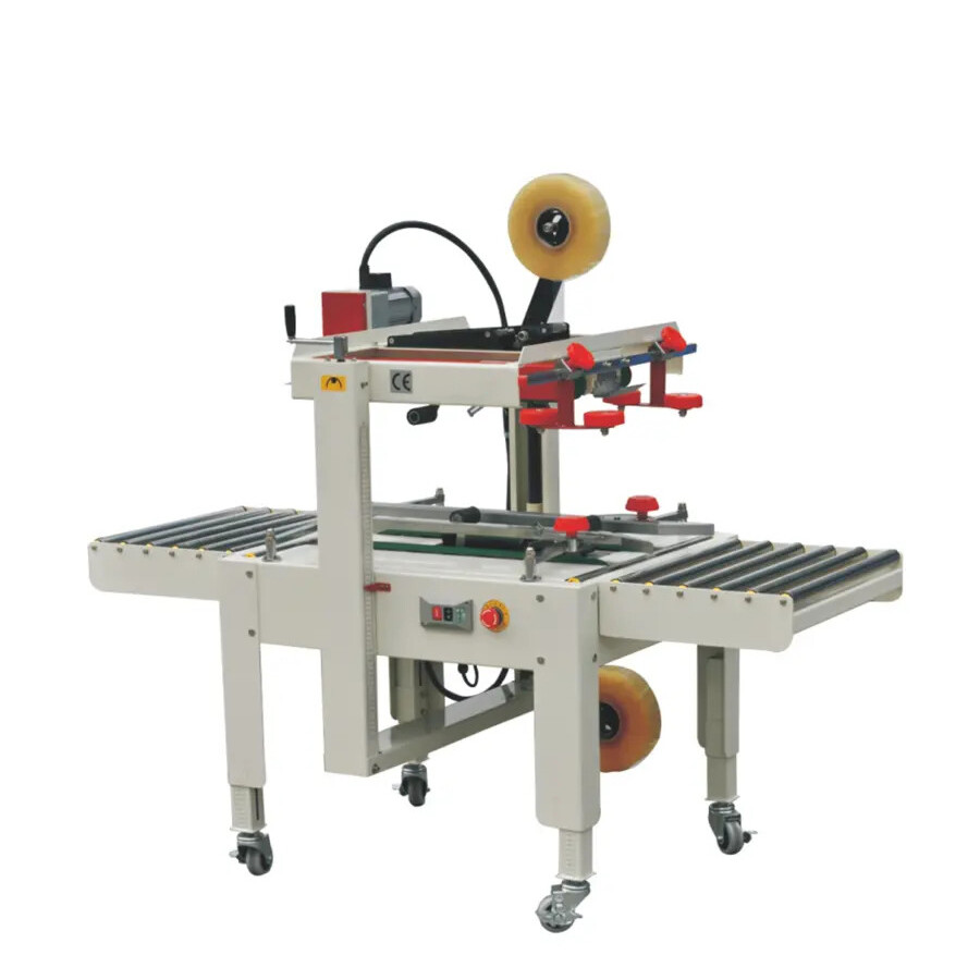 FXJ5050II Automatic Top and Bottom Drive Belt Carton Case Box Adhesive Tape Sealing Machine