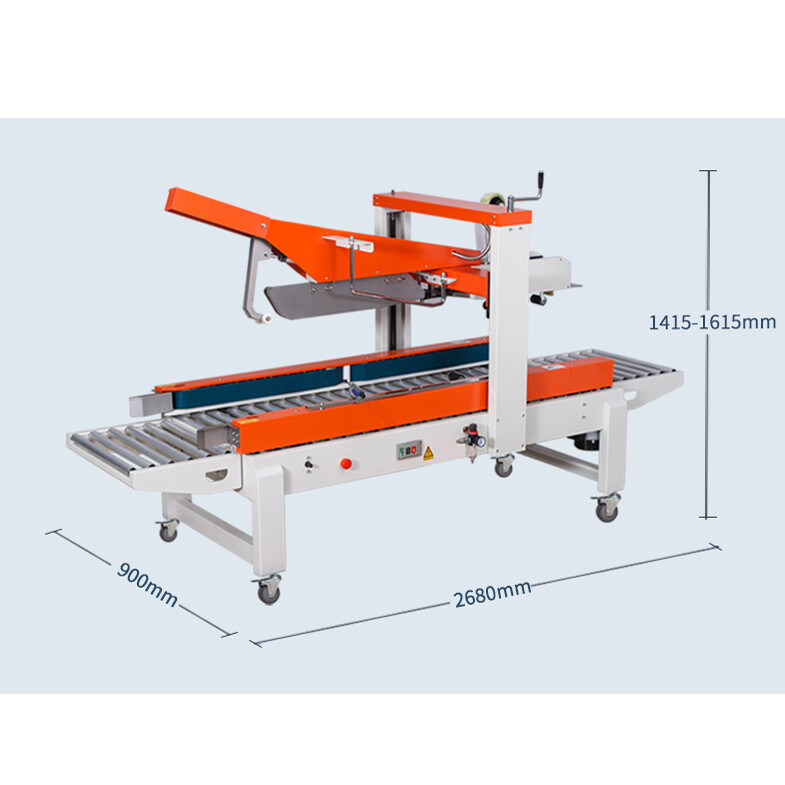 FXJ5050Z Carton Sealer Automatic Continuous Flaps Folding Case Box Sealing Machine