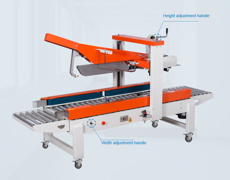 FXJ5050Z Carton Sealer Automatic Continuous Flaps Folding Case Box Sealing Machine