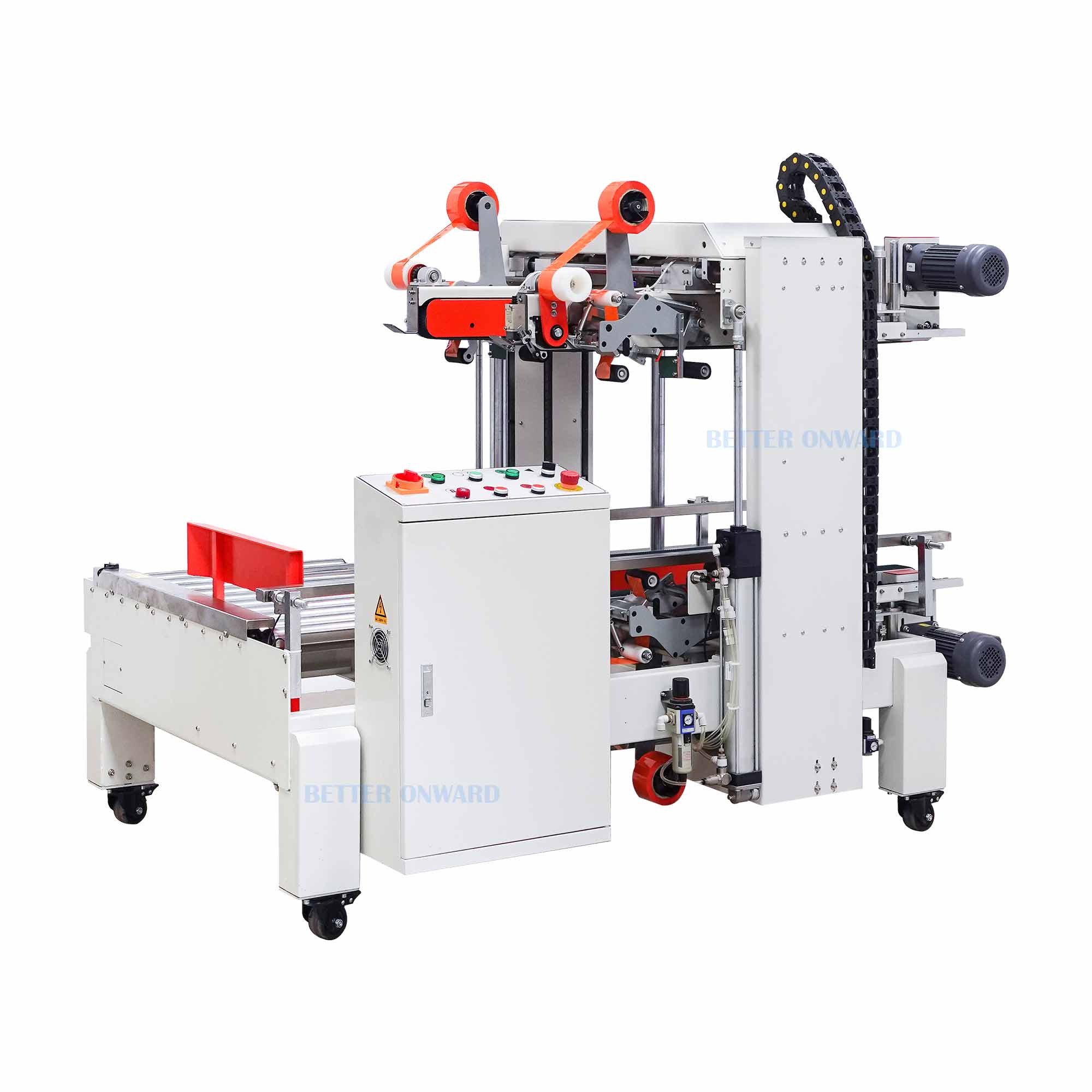 DQFXS7050 Pneumatic Automatic Carton Box Four Corner Edges Sealing Machine