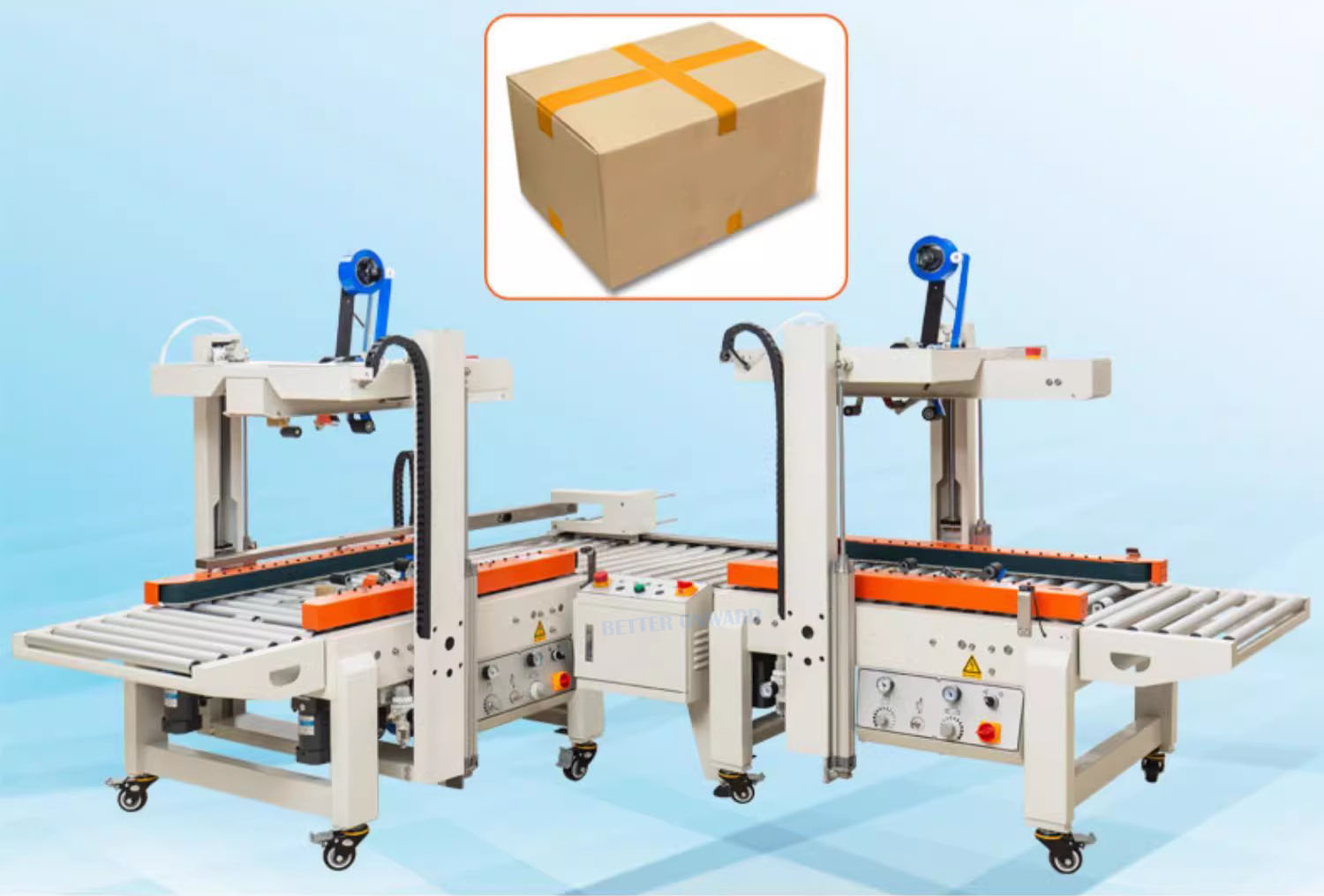 DQFXC5045X & DQFXC5045XBB Automatic Combination Carton Sealing Machine with 90 Degree Corner