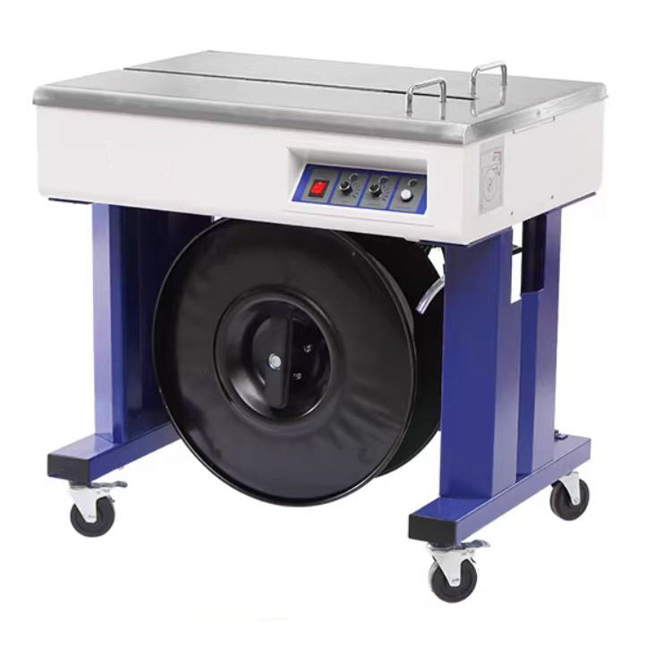 YS-A2H Electric Semi Automatic Polypropylene Straps Strapping Machine with Feed/Tension/Seal/Cut function