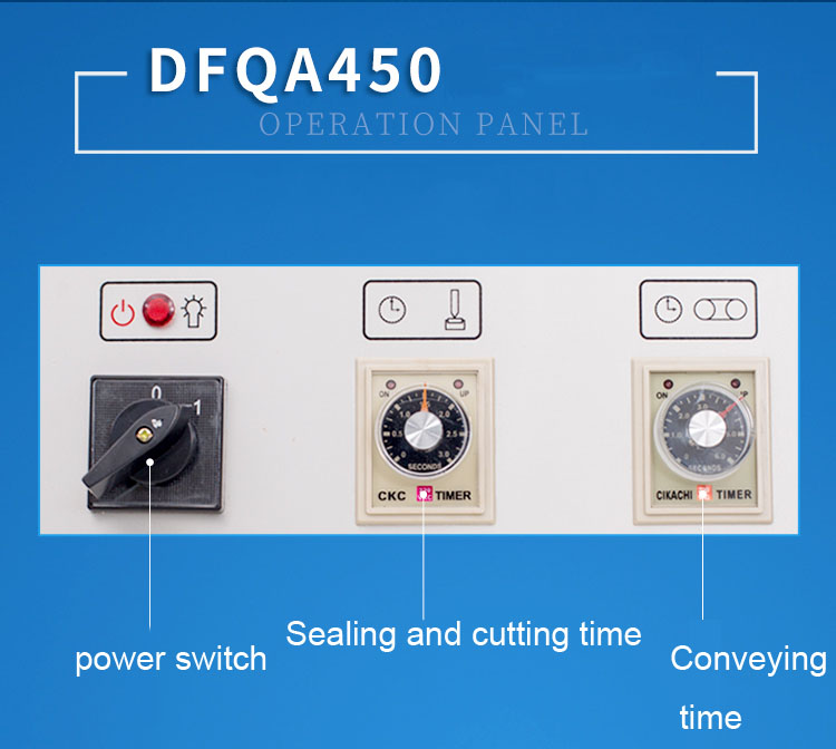 DFQA450 Electric Semi-automatic POF Plastic Film L bar Sealing and Cutting Machine with CE Certification