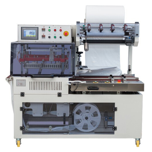 DQL5545PEG Automatic E-Commerce Red Wine Box Wrapping Plastic PE Film L bar Sealing and Cutting Machine