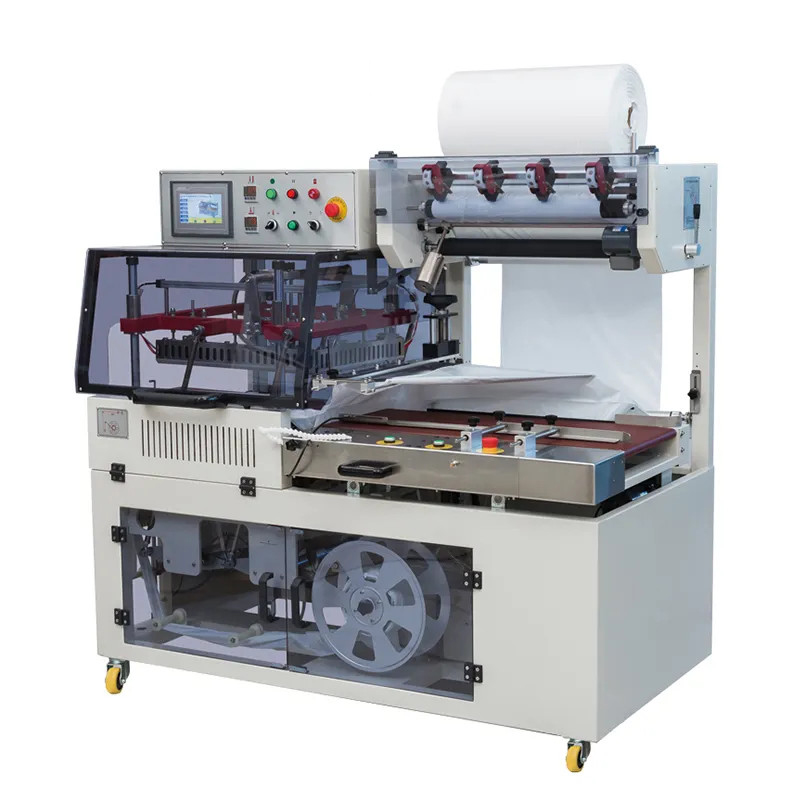 DQL5545PEG Automatic E-Commerce Red Wine Box Wrapping Plastic PE Film L bar Sealing and Cutting Machine