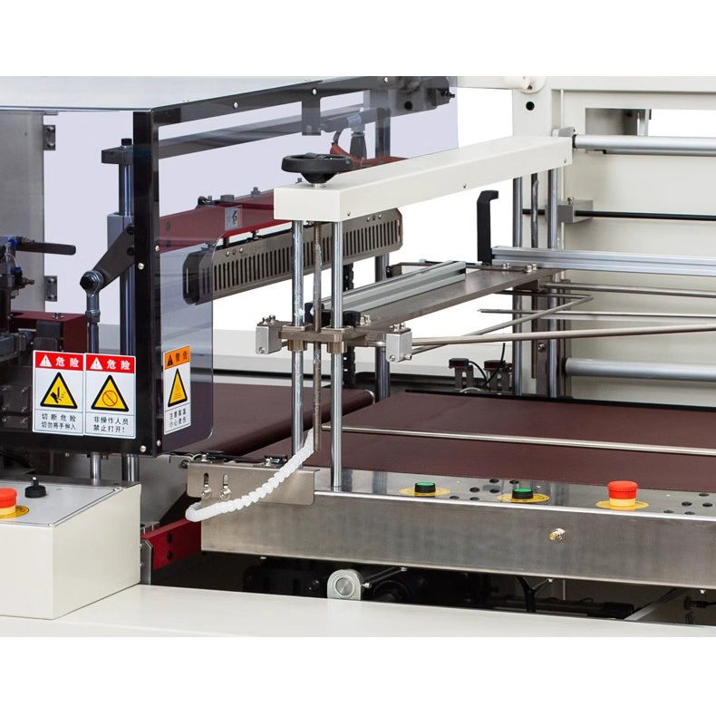 DQL5545D Automatic Tableware Eggs Packaging Plastic Film Wrapping Machine Continuous Conveying L bar Heat Sealer and Cutter