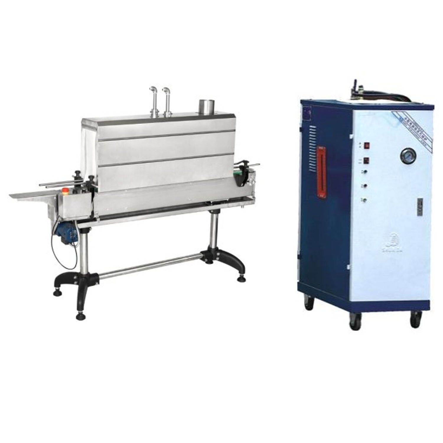 DZBS1135 Steam Heat Shrink Tunnel Automatic Glass Bottle Plastic Film Label Heat Shrinking Machine