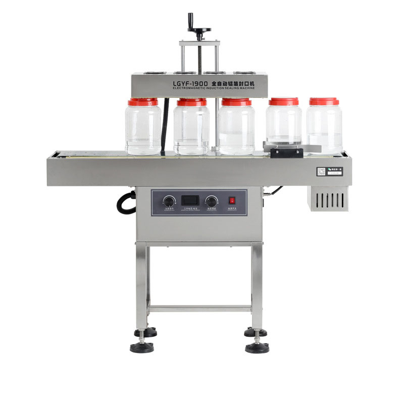 LGYF-1900A Air Cooling Continuous Aluminum Foil Sealing Machine Glass Bottle Electromagnetic Induction Sealer