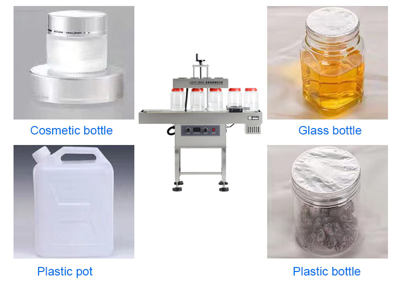 LGYF-1900A Air Cooling Continuous Aluminum Foil Sealing Machine Glass Bottle Electromagnetic Induction Sealer