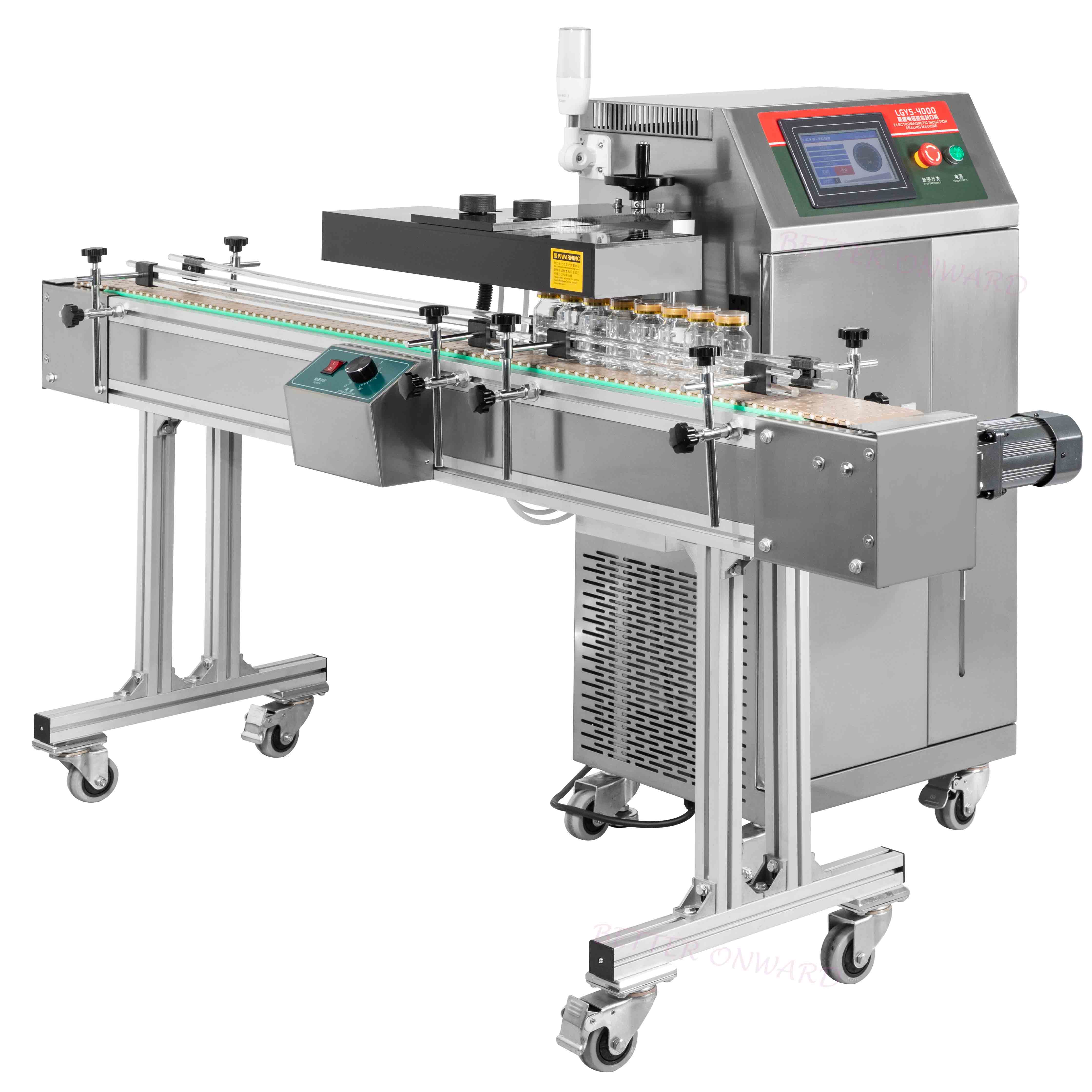 LGYS-4000 Automatic Continuous Water Cooling Electromagnetic Induction Bottle Aluminum Foil Sealing Machine