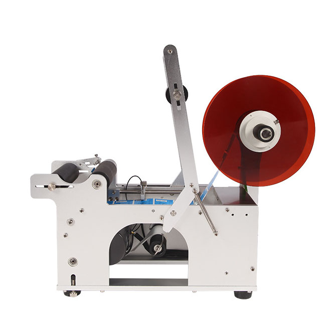MT-50 110V 220V Semi Automatic Round Bottle Jar Cans Sticker Self-adhesive Labels Labeling Machine