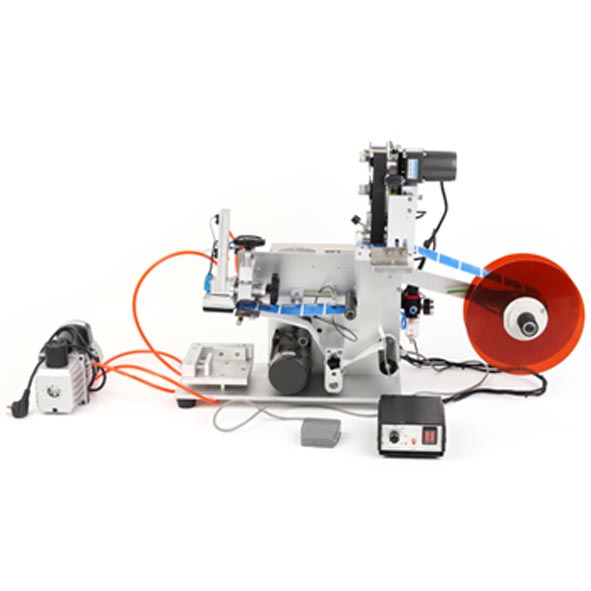 MT-60C Semi-automatic Plastic Bottle Cans Jars Flat Surface Sticker Adhesive Labels Labeling Machine with Coder