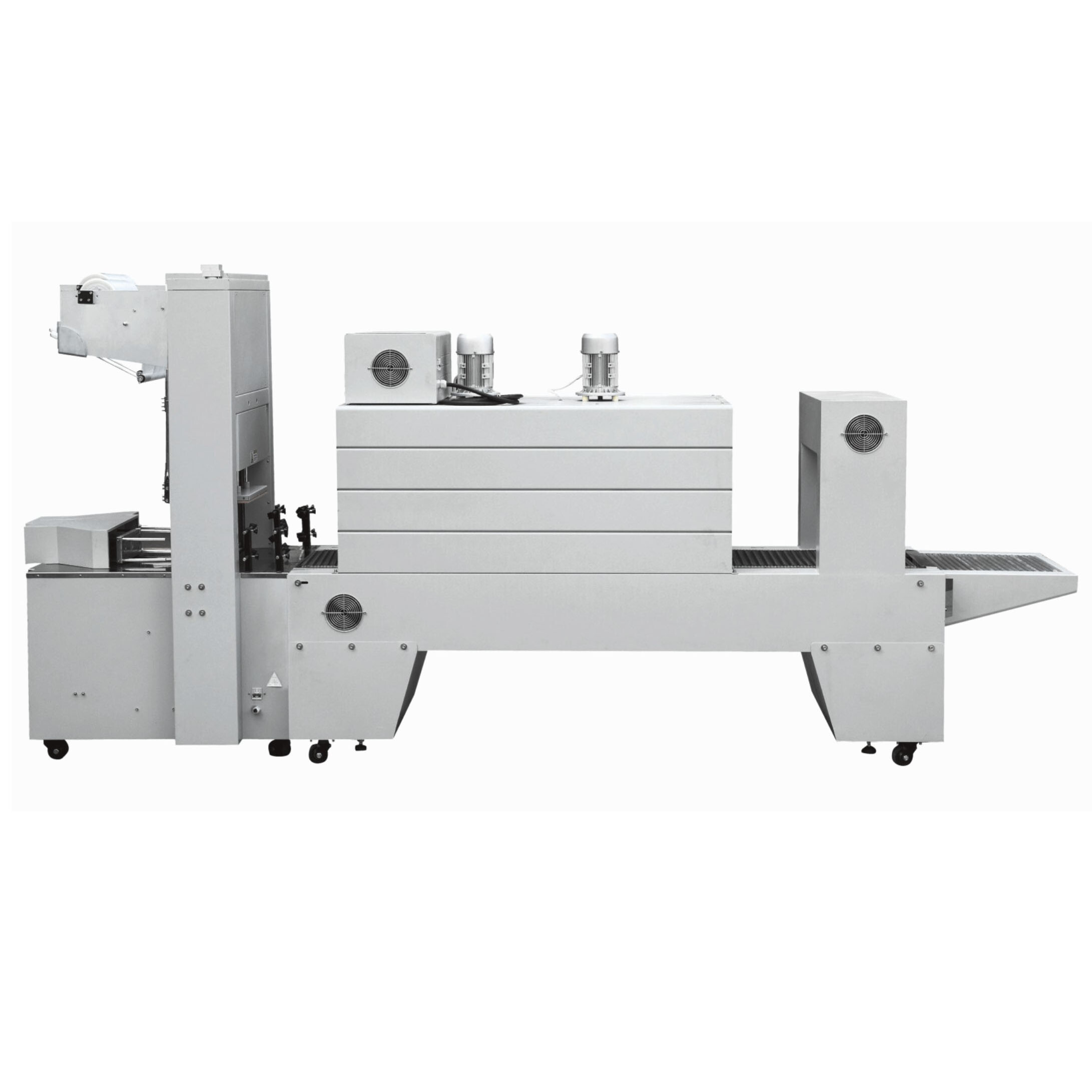 BZJ5038B & BSE6040A Semi-automatic Beverage Bottle Sleeve Wrapping Machine Plastic Film Thermal Shrink Tunnel Packaging Machine