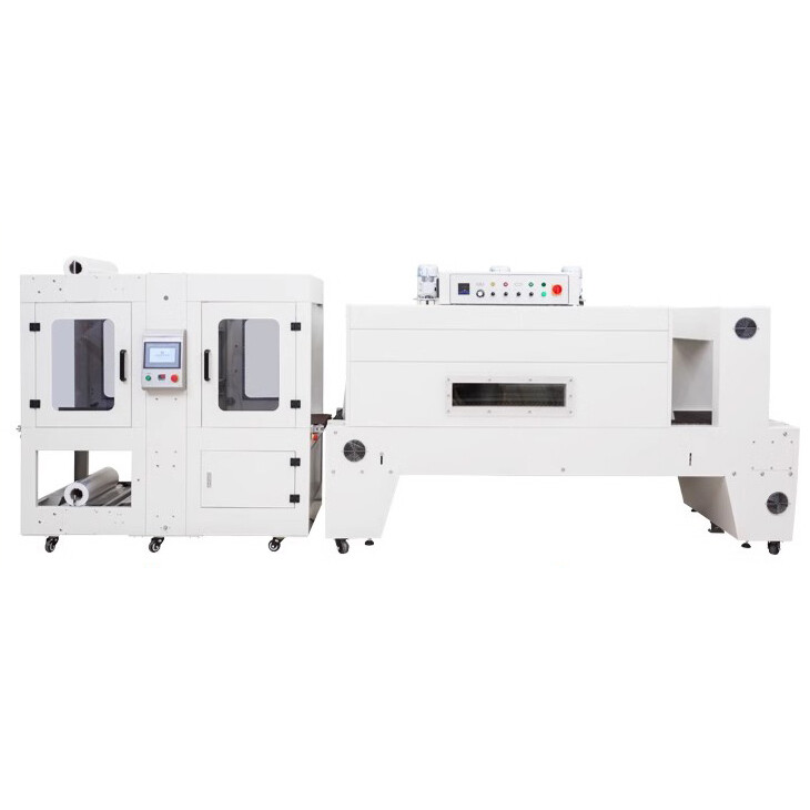 DQX6040S Automatic Pneumatic Sleeve Wrapper & DSE8060A Jet Type PE Plastic Film Shrink Packaging Machine