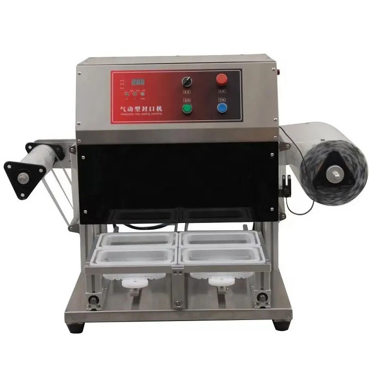 Factory Sale QF430T-S Prepared Meals Cooked Food One Cycle Four Trays Sealing Machine 