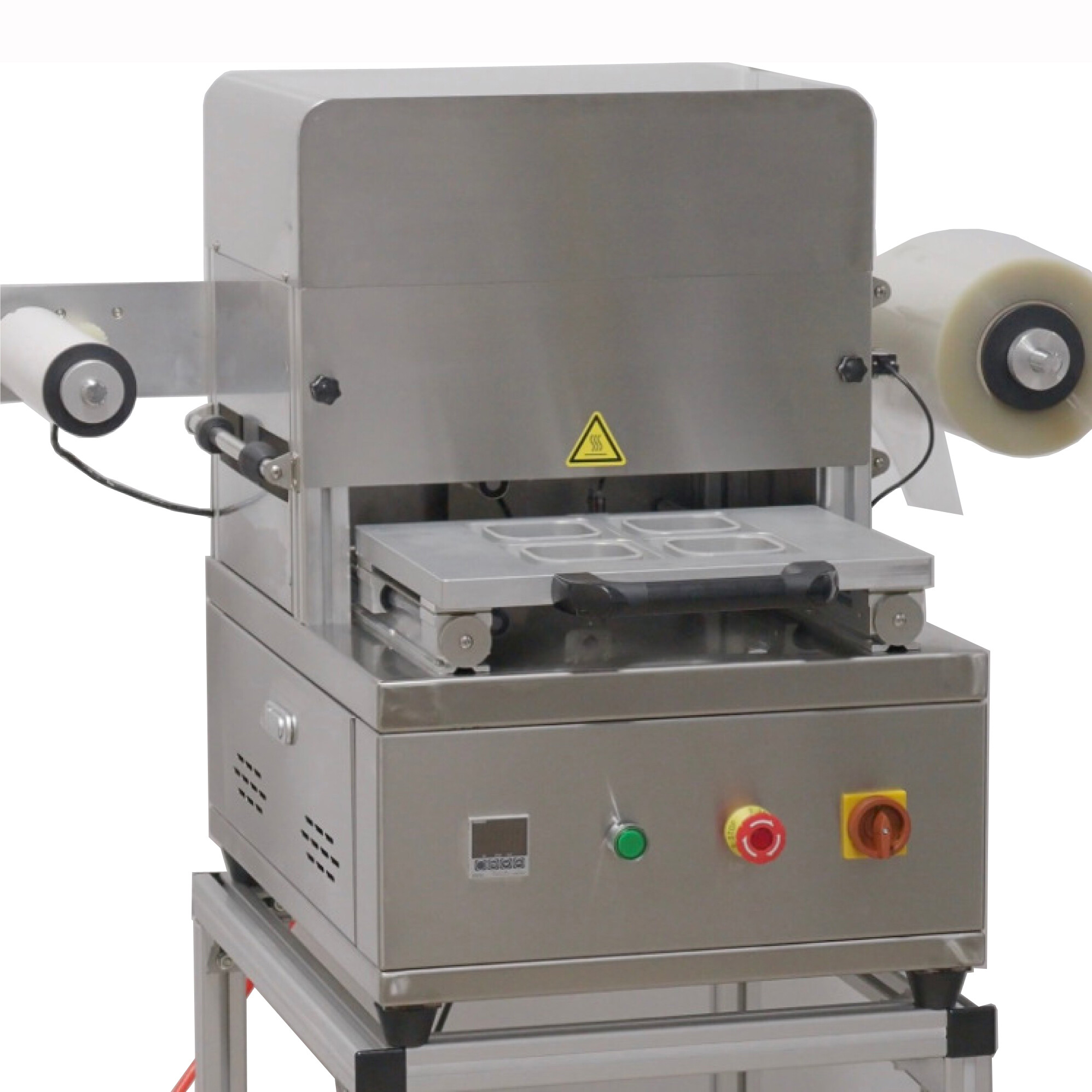 CE Certificated DQ330T-S Semi-automatic Ready Meal Food Packaging Tray Sealer Plastic Cup Container Sealing Machine