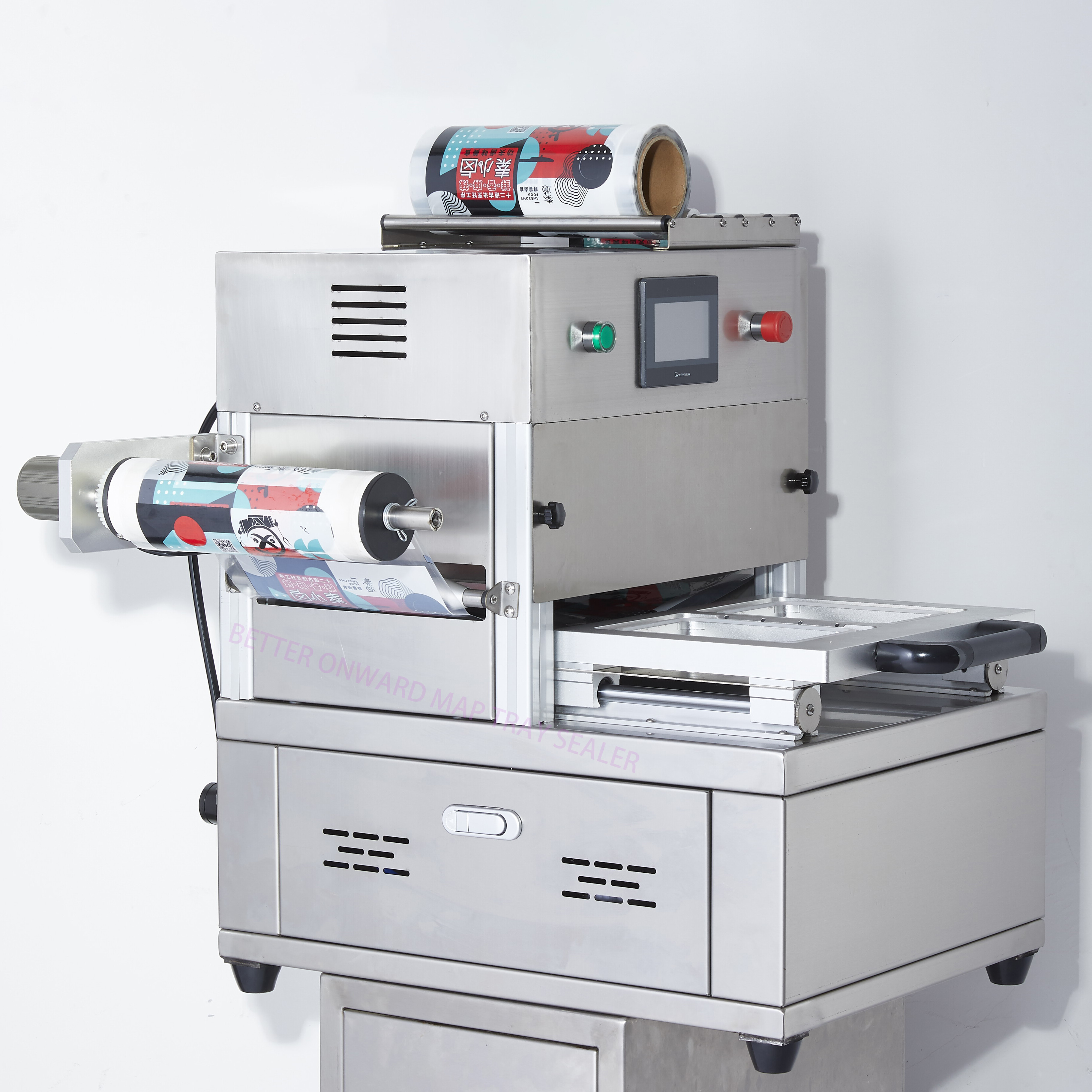 DJT-270G Semi-Automatic Gas Flushing Modified Atmosphere Packaging Food MAP Tray Sealing Machine