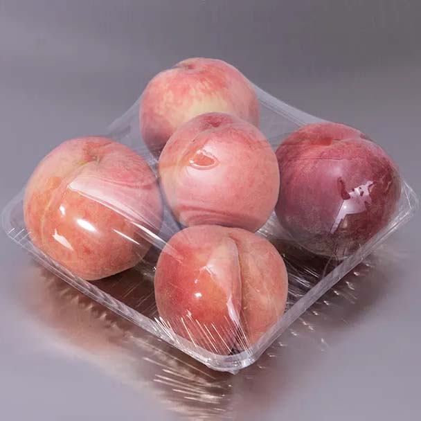 Super 900 Tabletop Automatic Cling Film Tray Wrapping Machine for Food Packing