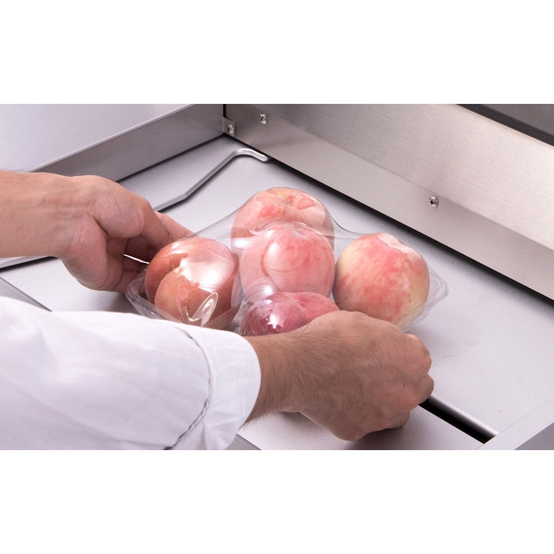 F15A Pro Automatic Food Fresh-keeping Tray Sealing Packaging Machine Stretch Cling Film Wrapping Machine