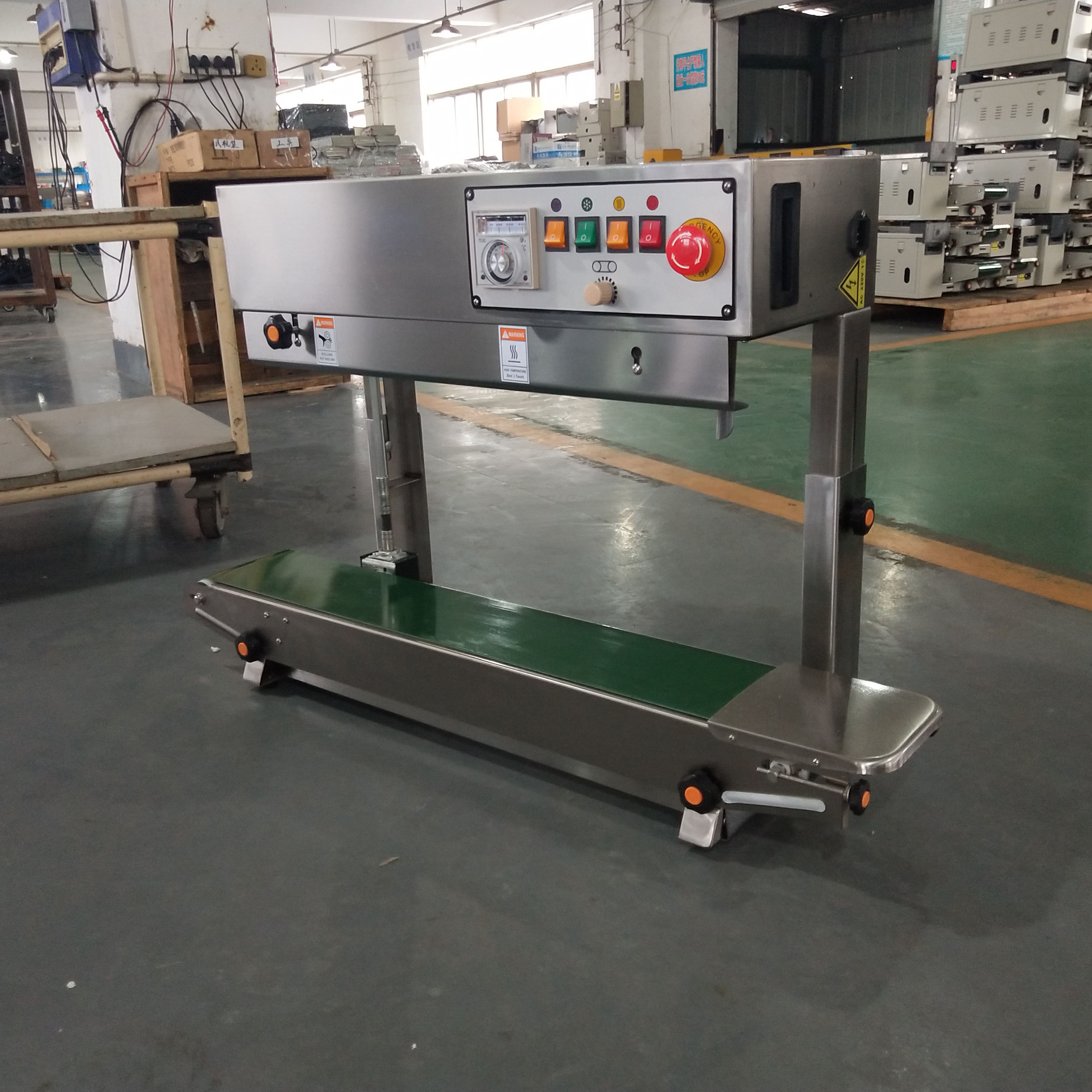 DBF1000AN Nitrogen Gas Flushing Continuous Band Sealer Plastic Bags Sealing Machine with Printing