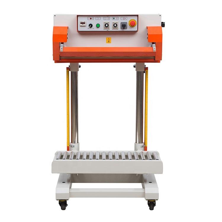 QLF700A Pneumatic Vertical Plastic Film Aluminum Foil Composite Bags Band Sealing Machine