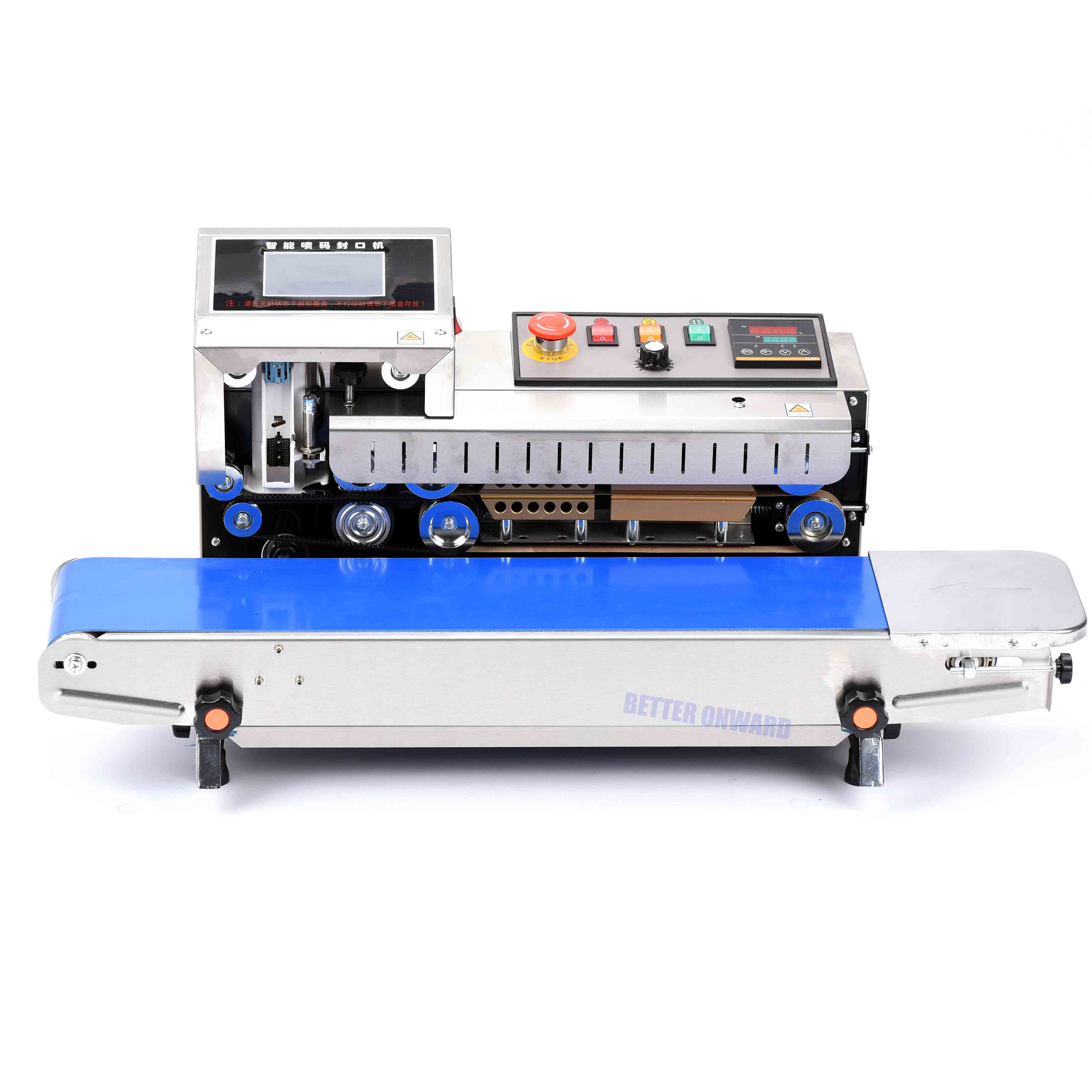 FR-1600 Intelligent Inkjet Printing Continuous Band Sealer Aluminum Foil Food Plastic Bag Sealing Machine