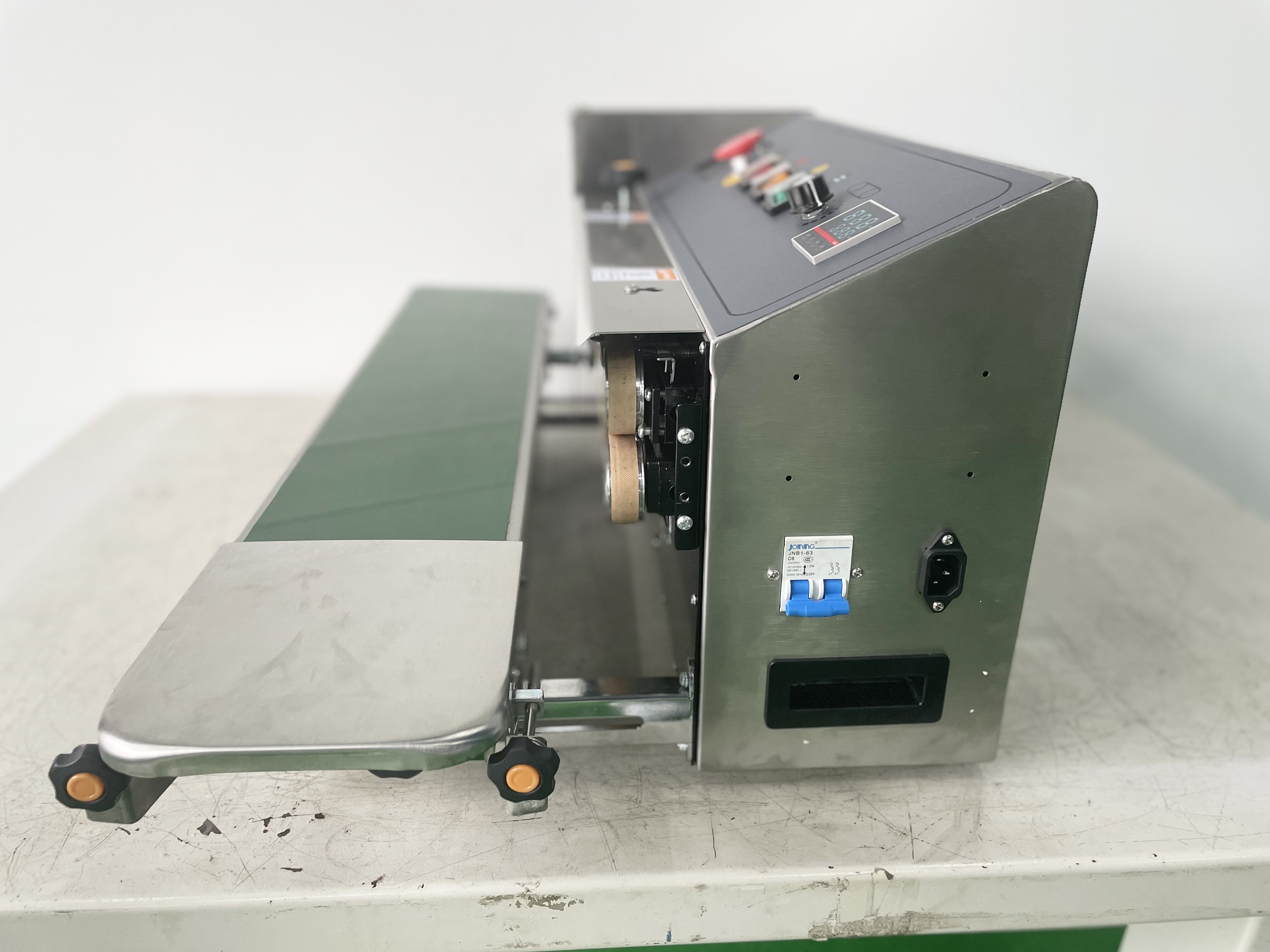 FR-900PM Continuous Band Sealer Horizontal Dual Purpose Bag Packaging Ink Jet Date Printing Sealing Machine