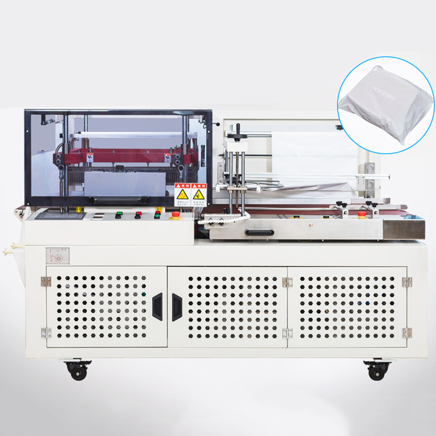 DQL6560PEG Automatic Plastic Express Bags Wrapping Packaging Machine Plastic PE Film L bar Cutting and Sealing Machine