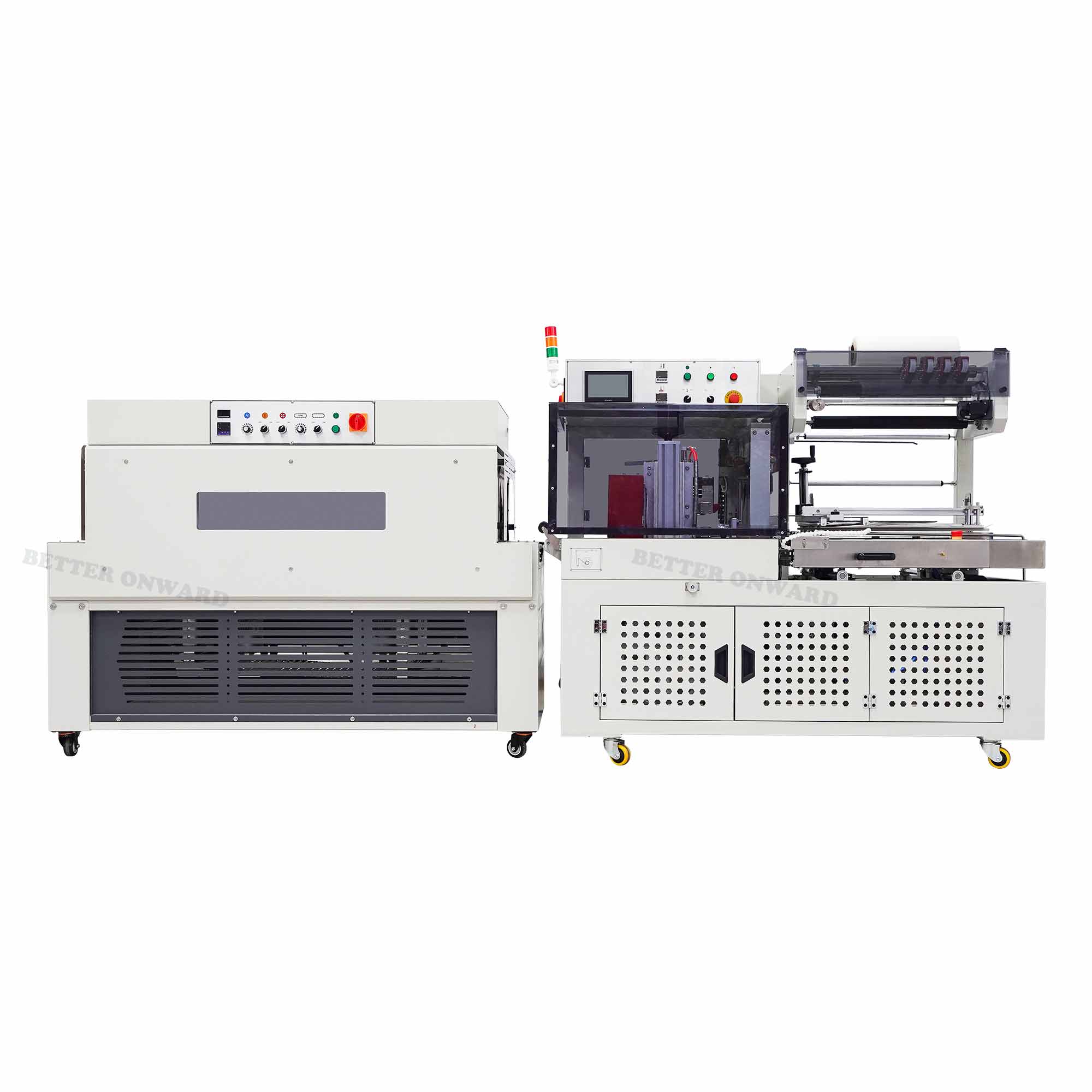 DQL4518S & DSC4525L Automatic Plastic Film Side Sealer and Cutter Thermal Shrink Packaging Machine for Wrapping Sheet Material